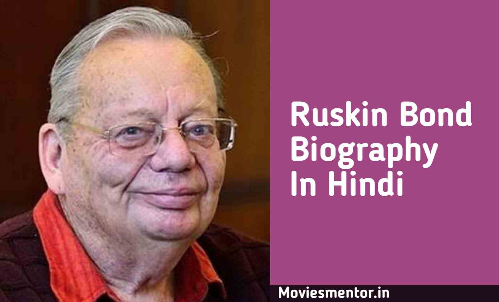 ruskin bond biography in hindi